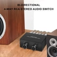 thumbnail image 4 of Conmutador de audio Dingsun estéreo bidireccional de 4 vías 2x4/4x2, 4 of 7