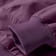 thumbnail image 3 of Brondbend Mens Waterproof Work Jacket Men's Solid Color Windproof Workwear Long Sleeved Lapel Zipper Casual Jacket Oversized Fall Winter Hiking Versatile Workout Outerwear,Purple, 3 of 5