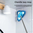 thumbnail image 4 of Kumdkd Triangular Spin Mop with 180° Rotating Head – Adjustable Extendable Handle for Wet/Dry Cleaning, Multi-Surface Floor Mop with Machine-Washable Pads (22-39in), 4 of 7