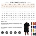 thumbnail image 3 of Domuza Mens Summer 22 Piece O-Neck Short Sleeve Tee Shirts And Fit Sport Shorts Set Orange M, 3 of 4