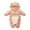 Pink, variant on Tiweut Hooded Long Sleeve Snowsuit Boys Wear Jumpsuit Outwear Girls Padded Warm Romper Baby Coat 12-18 M