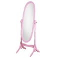 thumbnail image 5 of Traditional Queen Anna Style Wood Floor Cheval Mirror, Cherry Finish, 5 of 5