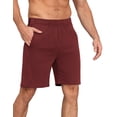 thumbnail image 2 of Unisex Tear Away Shorts 9" Snap On Athletic Shorts Cotton Post Knee Hip Surgery Recovery Lounge Short with Pockets, 2 of 7
