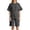 a-Black43674, variant on Womens Solid Color Ribbed Knit Two Piece Outfit Crew Neck Short Sleeve Top High Waist Bermuda Shorts Casual Matching Set For Loungewear Daily Wear Leisure Set