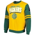thumbnail image 2 of Men's Mitchell & Ness Gold Green Bay Packers All Over 2.0 Pullover Sweatshirt, 2 of 3