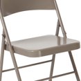 thumbnail image 3 of 4 Pk. HERCULES Series Double Braced Gray Metal Folding Chair, 3 of 9
