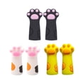 thumbnail image 1 of Protective Case Silicone Pencil Cap Cartoon Cat Paw Pencil Tip Protector for Wooden Pencils Extend Usage Time Reduce Waste Stress Relief Classroom Rewards, 1 of 8