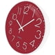 thumbnail image 5 of Reloj de pared moderno de 12 pulgadas, funciona con pilas, silencioso, de cuarzo, fácil de leer, digital., 5 of 5
