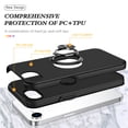 thumbnail image 4 of ELEHOLD Rugged Case For iPhone 16e / SE4 2025 Magnetic Shockproof Cover, 360° Rotable Ring Kickstand, Enhanced Camera Protection, Black, 4 of 7