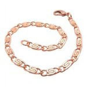9 inch solid copper anklet - 3/16 of an inch wide.
