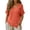 Orange, variant on Admvng Woman's Tops V Neck Short Sleeve Casual Basic Summer Cotton Lightweight Ladies Comfy Loose Tee Shirts Size S-2XL