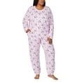 thumbnail image 6 of Hello Kitty Women's 2-Piece Printed Long Sleeve Soft Jersey Pajama Lounge Set (Pink, S), 6 of 10
