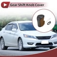 thumbnail image 2 of Cubierta de Pomo de Cambio Antideslizante Unique Bargains para Honda Accord 8 08-12 Cuero Negro Marrón, 2 of 6