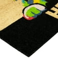 thumbnail image 6 of Northlight Ivory and Black "Hello" Multicolor Dog Outdoor Coir Doormat 18" x 30", 6 of 6