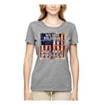 thumbnail image 3 of By His Blood We Are Healed Inspirational/Christian Womens Graphic T-Shirt, Heather Grey, Small, 3 of 5