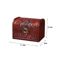 thumbnail image 7 of Segolike Decorative Storage Box,Wooden Jewelry Box Organizer Trinket Box Hinged Treasure Chest for Hair Clips Pendants Earrings Brooch Red, 7 of 7