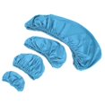 thumbnail image 2 of Housse de protection pour fauteuil dentaire, lavable et hautement élastique, avec coussin et appuie-tête, bleu clair (L), 2 of 4