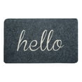 thumbnail image 4 of SugarBloom Hello Welcome Door Mat, 15.7x23.6 inch Non-Slip Heavy Duty Front Doormat, Indoor Outdoor Entrance Mat with Velvet Surface, Absorbent Floor Mat for Home,Black, 4 of 9