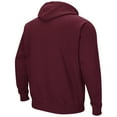 thumbnail image 3 of Men's Colosseum Maroon Cent. Michigan Chippewas Arch and Logo Pullover Hoodie, 3 of 3