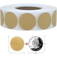 thumbnail image 3 of Etiqueta precio kraft redonda 1 pulgada etiqueta precio kraft rollo etiqueta precio kraft hogar aula, 3 of 7