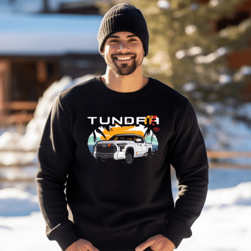 Toyota Tundra Pick-Up Truck Beach Crewneck Sweatshirt