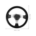thumbnail image 2 of Niceauty Stylish Black PU Steering Wheel for Kart Modified Vehicles and Go Kart Racing, 2 of 8