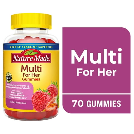 Nature Made Multivitamin For Women Gummies, Women's Multivitamin, 70 Count