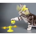 thumbnail image 4 of Juguetes para mascotas, divertido palo para gato, gente de primavera, suministros divertidos para gatos, suministros para mascotas (amarillo) Sailing Electrónica, 4 of 5