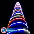 thumbnail image 2 of Russell Decor LED Neon Patriotic Rope lights for 4th July Memorial Day Patio Deck Waterproof connectable Red White Blue (30ft), 2 of 9