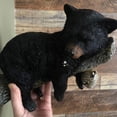 thumbnail image 3 of Matsuzay Escultura de siesta de cachorro de oso, línea suave y borde , decoración de jardín de resina para balcón, oso Decoración del hogar, 3 of 6