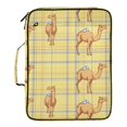 thumbnail image 2 of Haosy Accordion File Organizer Zipper Binder 500 Sheet 6-Tab Expanding File Folder Multi-Pocket 1.2 Inch 3 Ring Cute Camel on Plaid, 2 of 7