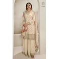 thumbnail image 2 of Women's Wear Stitched Pakistani Shalwar Kameez Suits Indian Designer Plazo Dress ( White, XS - 36 ), 2 of 4