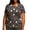 ZC-Inverlee Multicolor-Halloween Tees, variant on Plus Size Womens Crew Neck Short Sleeve T Shirts Vintage Pumpkin Carriage Birdcage Gothic Halloween Graphic Casual Tops M-XXXXXL