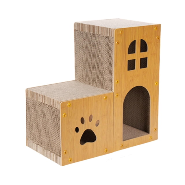 Rascador de cartón para gatos de doble capa, protector de sofá, fácil de montar 45 centímetros
