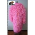 thumbnail image 3 of Disfraz de Cosplay de Donquixote Doflamingo de ONE PIECE, tamaño personalizado, abrigo de plumas rosa para Halloween con gafas, 3 of 5