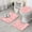 Pink Gold Marble, variant on Pink Gold Marble Pattern Bathroom Rugs Sets 3 Piece,Toilet Cover Set,Absorbent Non Slip Bathroom Mats Sets with U-Shaped Contour Rug Toilet Rug Set