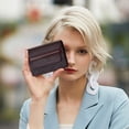 thumbnail image 5 of Card Case Wallet, Slim Leather Rfid-blocking Cash and Id Holder for Women, Minimalist Compact Multi-slot Organizer with Gift Box, Topliu, 5 of 9