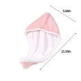 thumbnail image 3 of Zeceouar Hair Towel Wrap for Women Quick Dry Soft Absorbent 10 X 26 Inches Hair Wrap Towels With Double Button Frizz Hair Turbans for Curly Long Thick Hair, 3 of 8