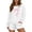White, variant on YUEHUA Women 2 Piece Outfits Bow Print Hoodies and Sweat Shorts Sets 2025 Loose Fit Fleeced Casual Fall Spring Tracksuits Set