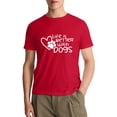 thumbnail image 6 of Dog Mom Shirt for Men Dogs Shirt Life is Better with Dogs T-Shirt Dog Paw Print Tee Funny Pet Lover Animal Gift Tops,Red 3XL, 6 of 7
