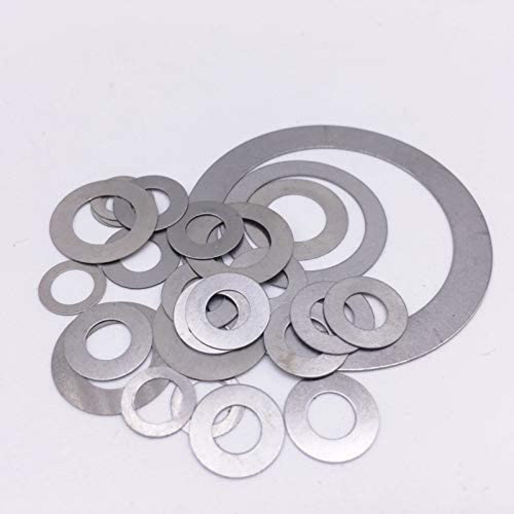 Inner Dia: M17x27mmx0.2mm WSHR-81575 30pcs M17 Ultra-Thin Flat Washers Gaskets Aluminum Washer Gasket 27mm-29mm Outer Dia 0.1mm-1mm Thickness