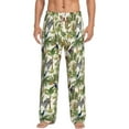 thumbnail image 2 of Goofa Jungle Animals Printed Soft Pajama Pants for Men, Wide Leg Comfy Casual Lounge Yoga Pants-Large, 2 of 9