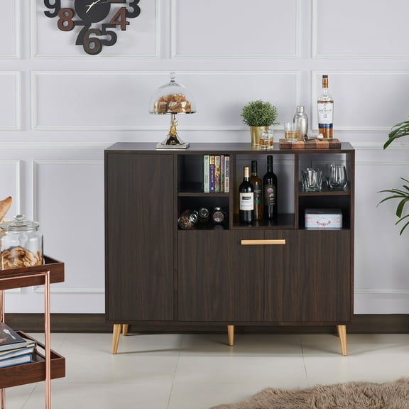 Furniture of America Lindsie Multi-Purpose Accent Cabinet, Wenge