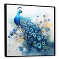 thumbnail image 2 of Designart "Every Feather'S Beauty In Peacocks II" Animals Peacock Floater Framed Wall Art Prints, 2 of 5