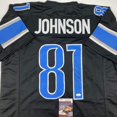 thumbnail image 2 of Autographed/Signed Calvin Johnson Detroit Black Football Jersey JSA COA, 2 of 4