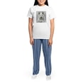 thumbnail image 4 of CafePress - White Wolf Women's Light Pajamas - Women's Short Sleeve Print T-Shirt and Pants Light Cotton Pajama Set, 4 of 7