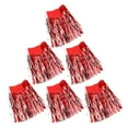 thumbnail image 1 of FONDOTIN Rideau à Franges en Feuille Rouge 6 Pcs pour Décoration de Bannière de Mariage Juste Mariée, 1 of 6