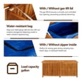 thumbnail image 4 of vidaXL Patio Storage Box Cushion and Blanket Outdoor Garden Solid Wood Acacia, 4 of 10