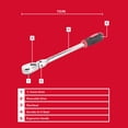 thumbnail image 2 of Hyper Tough 1/4-Inch Drive Flex-Head Ratchet, 2 of 6