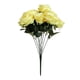 thumbnail image 1 of Artificial ramo de rosas simulación floral decoración hogar oficina mesa centro de mesa falso rosa, amarillo Methold HA7033-07B, 1 of 5